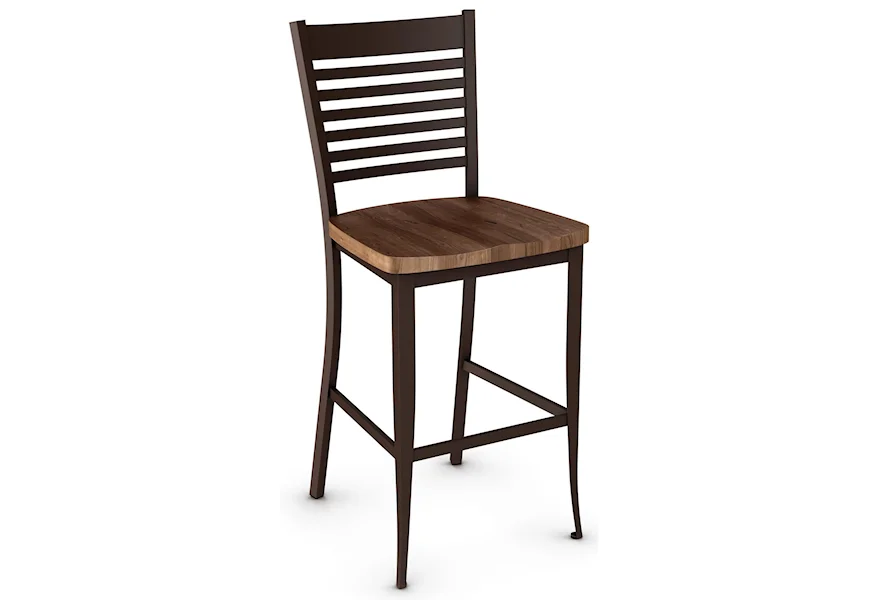 Industrial - Amisco Edwin 30" Bar Stool by Amisco at Esprit Decor Home Furnishings